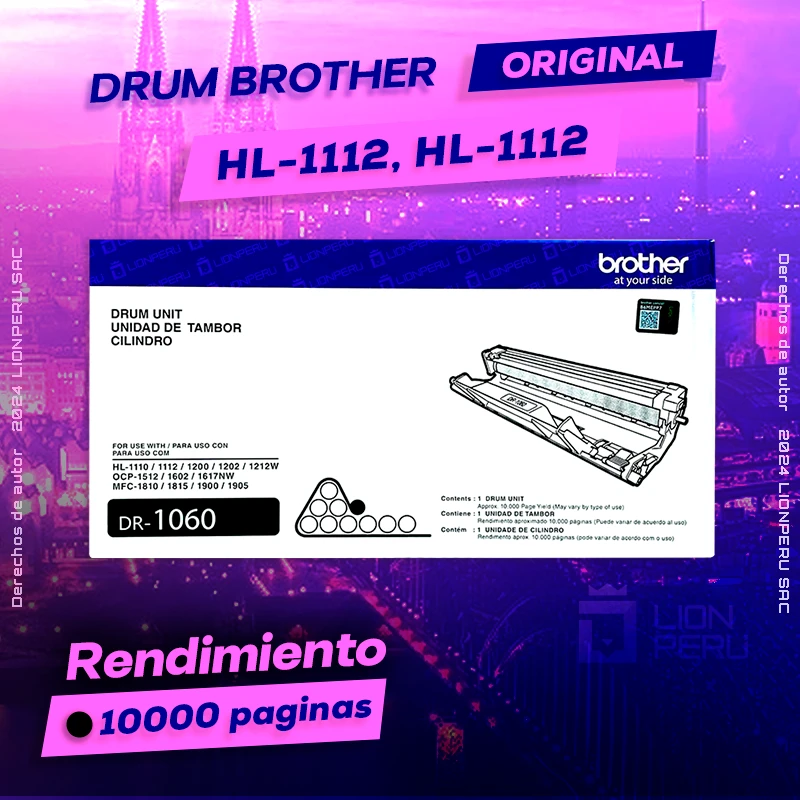 Drum Brother HL-1112, HL-1112 Tambor Unit Original, ofrece un rendimiento de Calidad a un super Precio, ingresa y consigue el tuyo… ¡¡YA!!