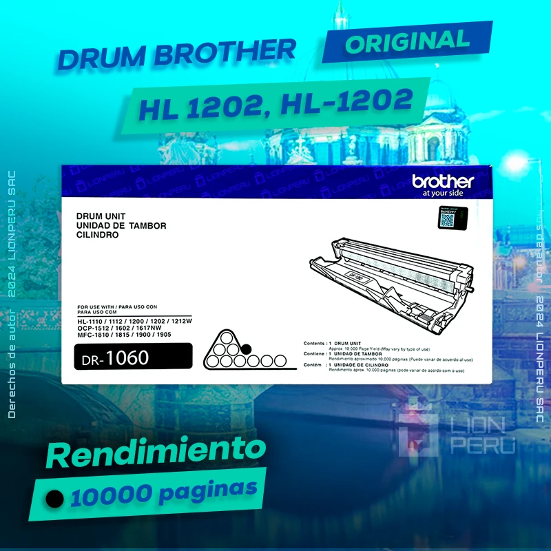 Drum Brother HL 1202, HL-1202 Tambor Unidad Original, ofrece un rendimiento de Calidad a un super Precio, ingresa y consigue el tuyo… ¡¡YA!!