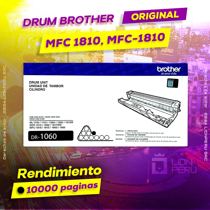 Drum Brother MFC 1810, MFC-1810 Tambor Unit Original, ofrece un rendimiento de Calidad a un super Precio, ingresa y consigue el tuyo… ¡¡YA!!