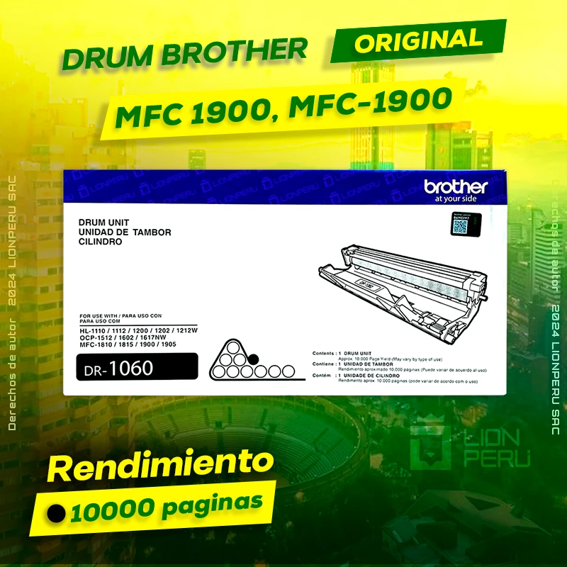 Drum Brother MFC 1900, MFC-1900 Tambor Unidad Original, ofrece un rendimiento de Calidad a un super Precio, ingresa y consigue el tuyo… ¡¡YA!!