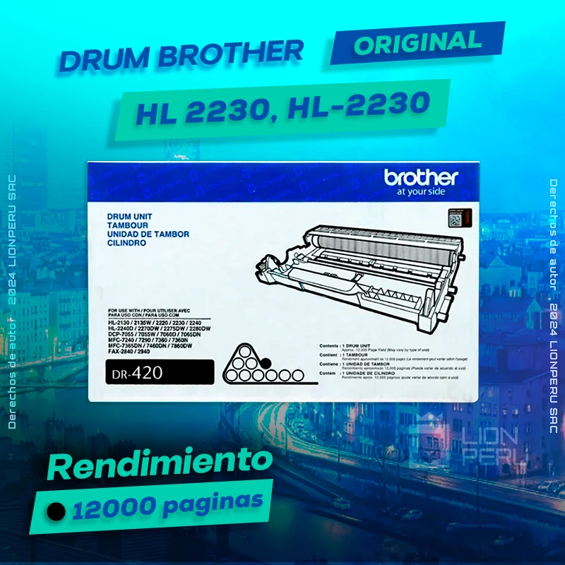 Drum Brother HL 2230, HL-2230 Tambor Unidad Original, ofrece un rendimiento de Calidad a un super Precio, ingresa y consigue el tuyo… ¡¡YA!!