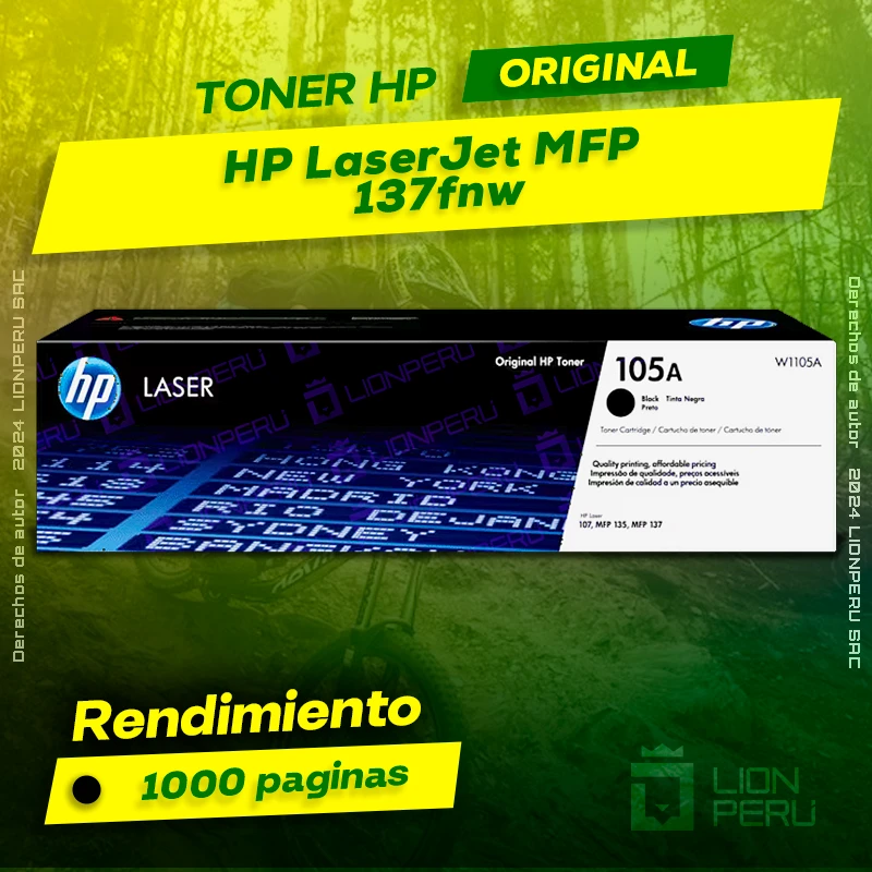 Toner HP MFP 137fnw LaserJet Cartucho Original