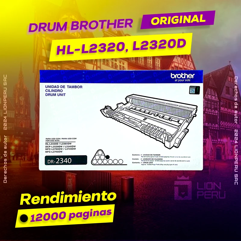 Drum Brother HL-L2320, L2320D Tambor Unidad Original, ofrece un rendimiento de Calidad a un super Precio, ingresa y consigue el tuyo… ¡¡YA!!