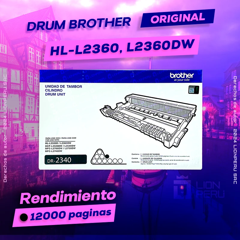 Drum Brother HL-L2360, L2360DW Tambor Unidad Original, ofrece un rendimiento de Calidad a un super Precio, ingresa y consigue el tuyo… ¡¡YA!!