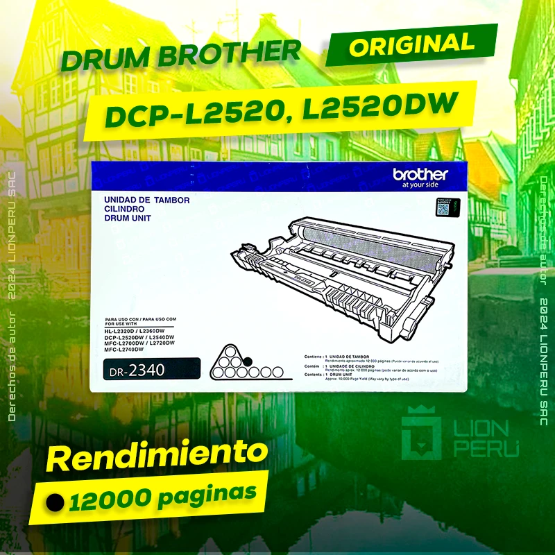 Drum Brother DCP-L2520, L2520DW Tambor Unidad Original, ofrece un rendimiento de Calidad a un super Precio, ingresa y consigue el tuyo… ¡¡YA!!