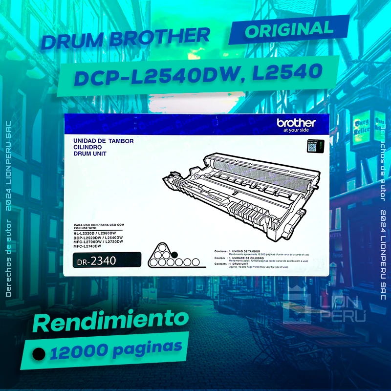 Tambor Brother DCP-L2540DW, L2540 Drum Unit Original, ofrece un rendimiento de Calidad a un super Precio, ingresa y consigue el tuyo… ¡¡YA!!