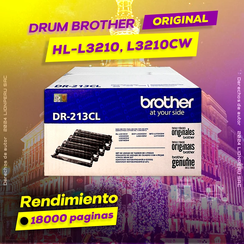 Drum Brother HL-L3210, L3210CW Tambor Unit Original, ofrece un rendimiento de Calidad a un super Precio, ingresa y consigue el tuyo… ¡¡YA!!