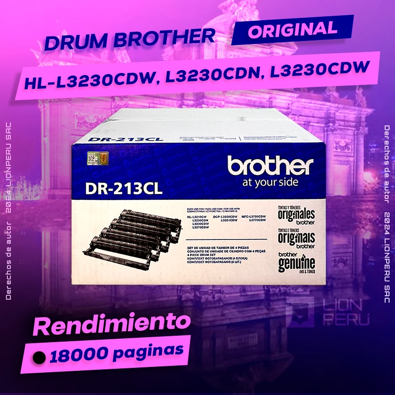 Drum Brother HL-L3230CDW, L3230CDN, L3230CDW Original, ofrece un rendimiento de Calidad a un super Precio, ingresa y consigue el tuyo… ¡¡YA!!