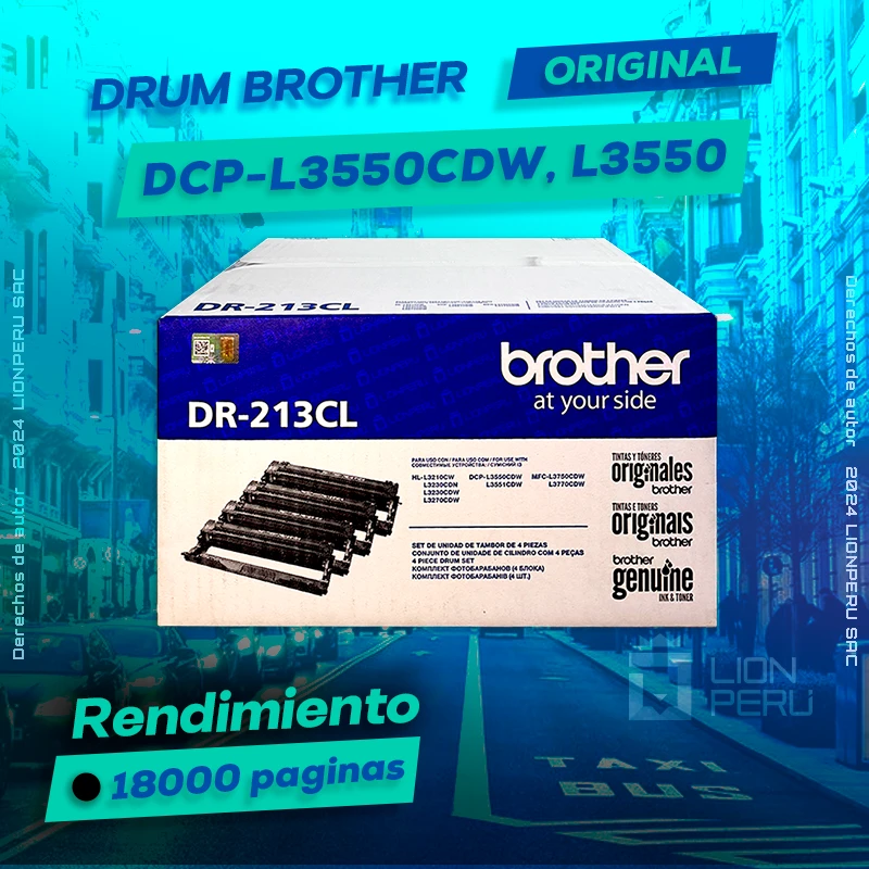 Drum Brother DCP-L3550, L3550CDW Tambor Original, ofrece un rendimiento de Calidad a un super Precio, ingresa y consigue el tuyo… ¡¡YA!!