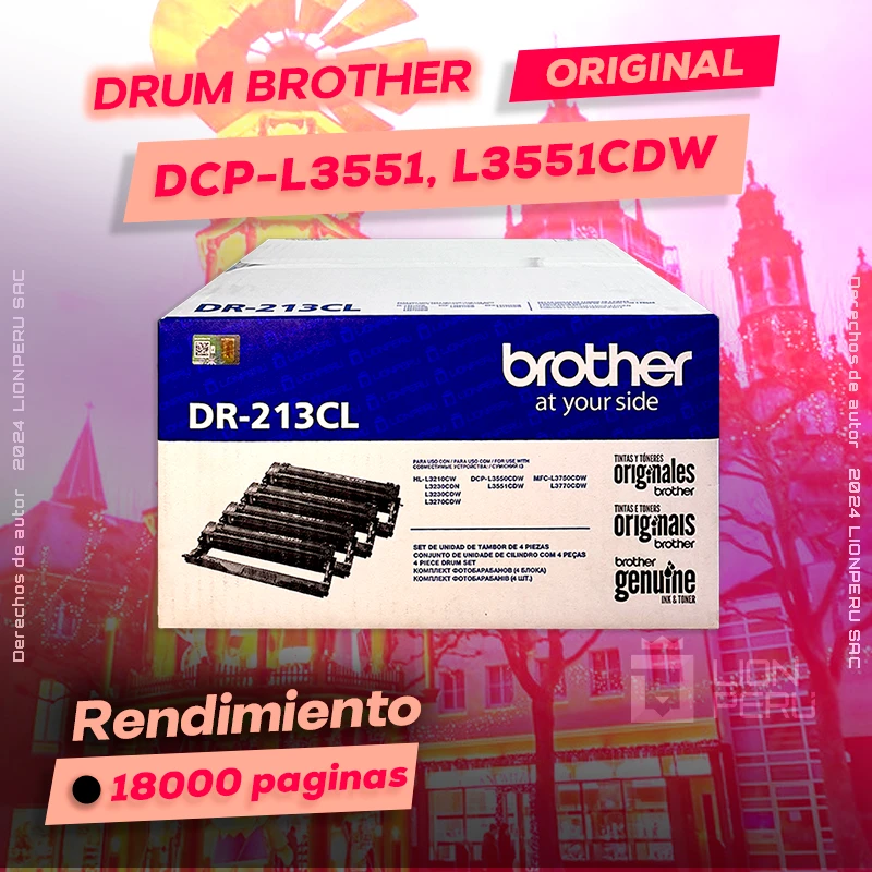 Drum Brother DCP-L3551, L3551CDW Tambor Original, ofrece un rendimiento de Calidad a un super Precio, ingresa y consigue el tuyo… ¡¡YA!!