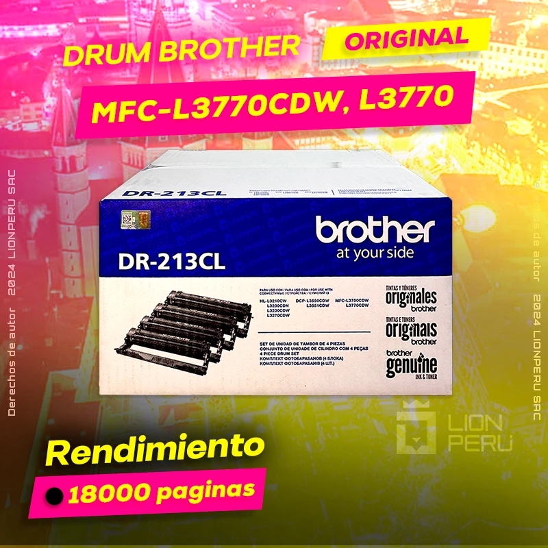 Drum Brother MFC-L3770, L3770CDW Tambor Original, ofrece un rendimiento de Calidad a un super Precio, ingresa y consigue el tuyo… ¡¡YA!!