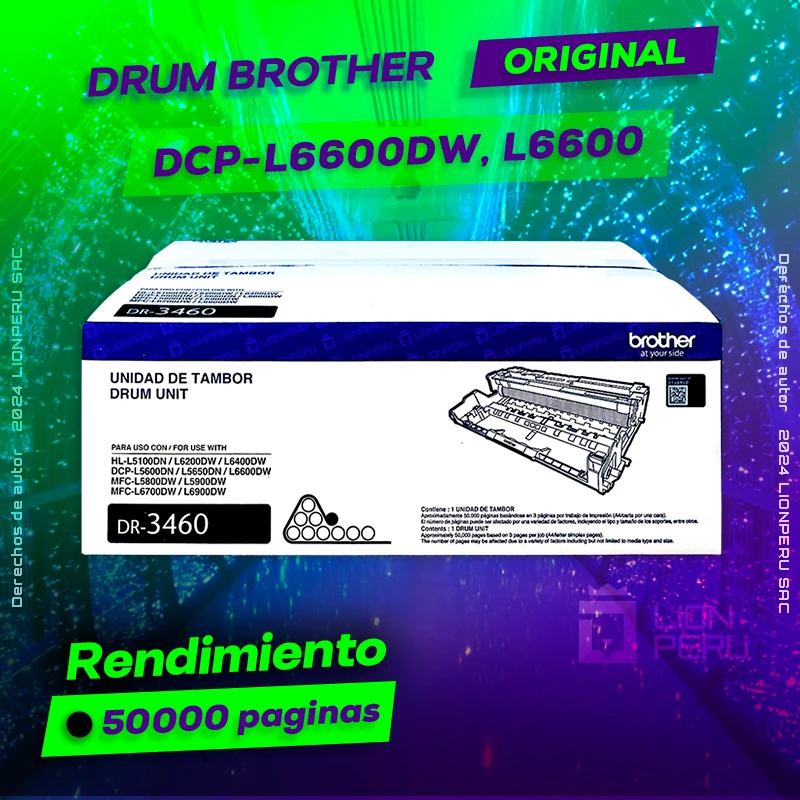 Drum Brother DCP-L6600, L6600DW Tambor Original, ofrece un rendimiento de Calidad a un super Precio, ingresa y consigue el tuyo… ¡¡YA!!