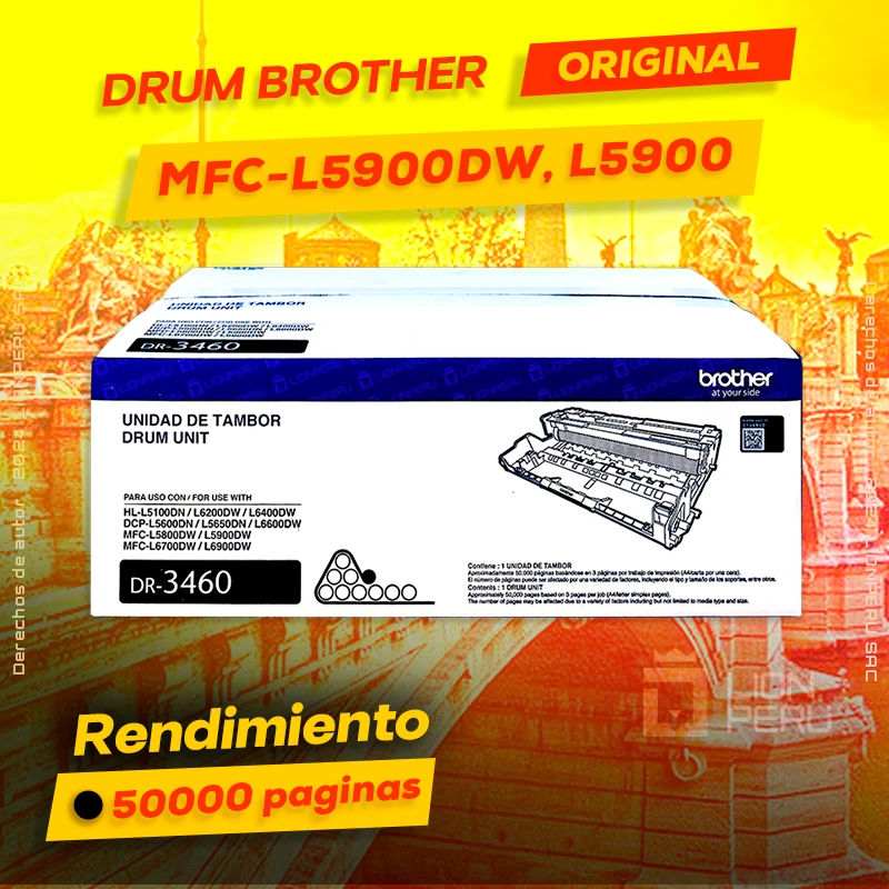 Drum Brother MFC-L5900, L5900DW Tambor Original, ofrece un rendimiento de Calidad a un super Precio, ingresa y consigue el tuyo… ¡¡YA!!