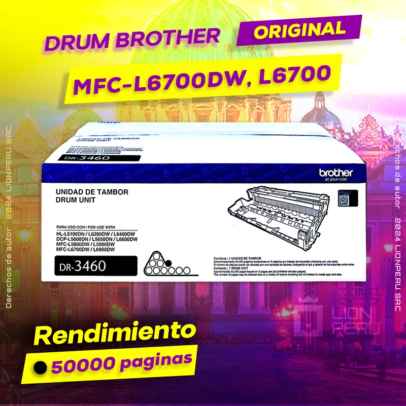 Drum Brother MFC-L6700, L6700DW Tambor Original, ofrece un rendimiento de Calidad a un super Precio, ingresa y consigue el tuyo… ¡¡YA!!