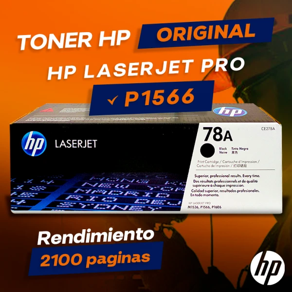 Toner HP M1566 LaserJet Pro Original Cartucho Negro que ofrece un 🚀 rendimiento de 1600 páginas de impresión en color Black, Mejor Precio.