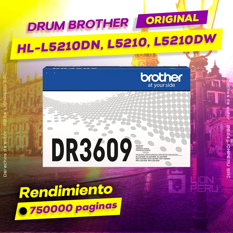 Drum Brother HL-L5210DN, L5210, L5210DW Tambor Original, ofrece un rendimiento de Calidad a un super Precio, ingresa y consigue el tuyo… ¡¡YA!!