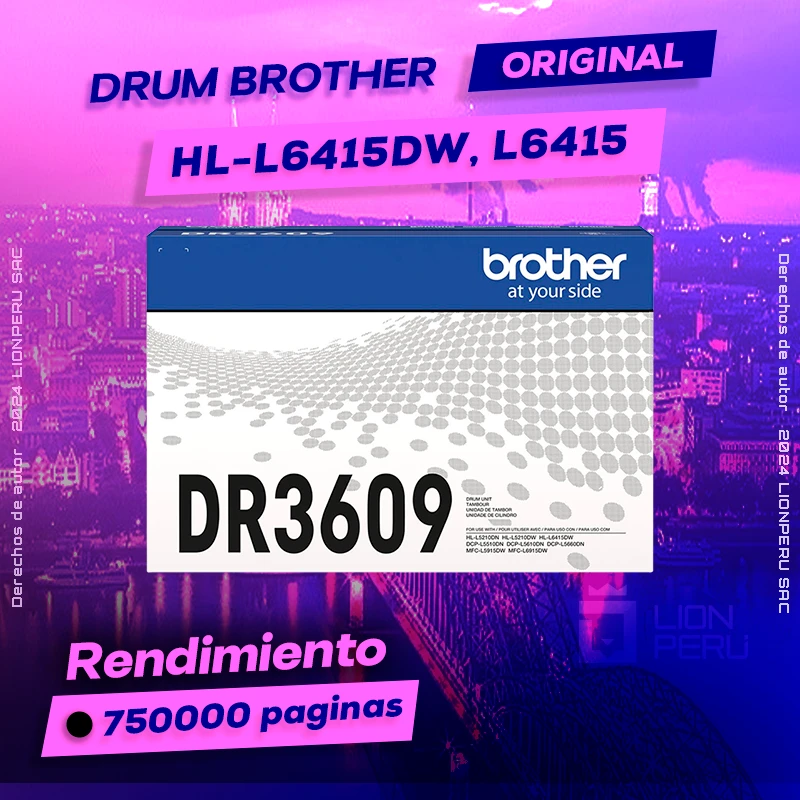 Tambor Brother HL-L6415DW, L6415 Drum Unit Original, ofrece un rendimiento de Calidad a un super Precio, ingresa y consigue el tuyo… ¡¡YA!!