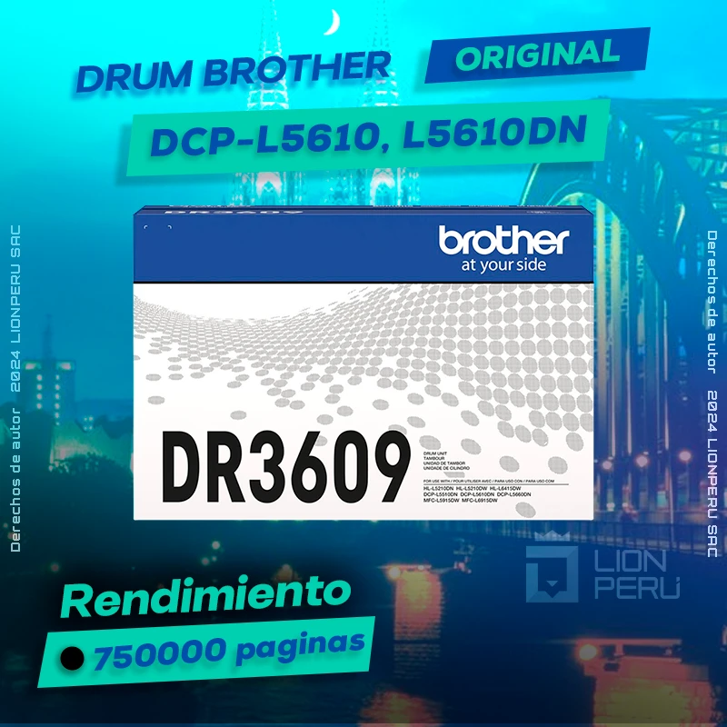 Tambor Brother DCP-L5610, L5610DN Drum Unit Original, ofrece un rendimiento de Calidad a un super Precio, ingresa y consigue el tuyo… ¡¡YA!!