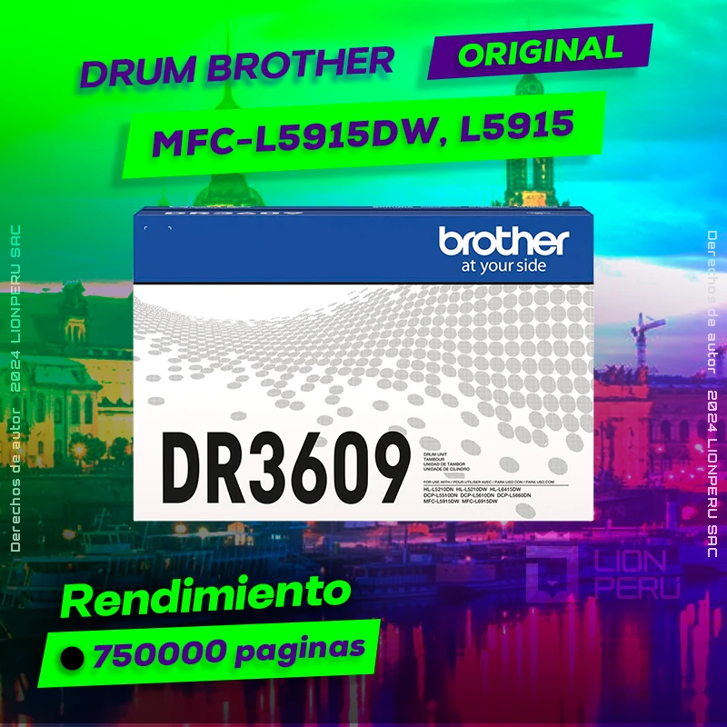 Drum Brother MFC-L5915DW, L5915 Tambor Unidad Original, ofrece un rendimiento de Calidad a un super Precio, ingresa y consigue el tuyo… ¡¡YA!!