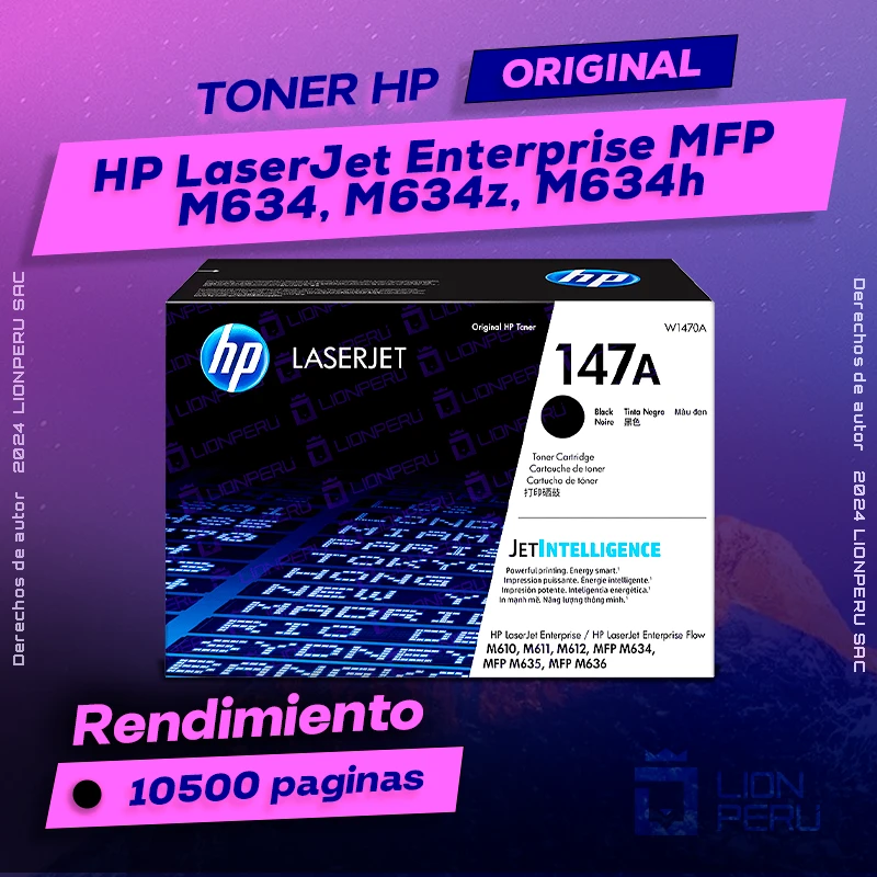 Toner HP MFP M634, M634z, M634h LaserJet Enterprise
