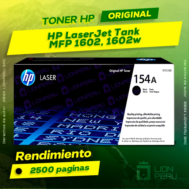 Toner HP MFP 1602, 1602w LaserJet Tank Original