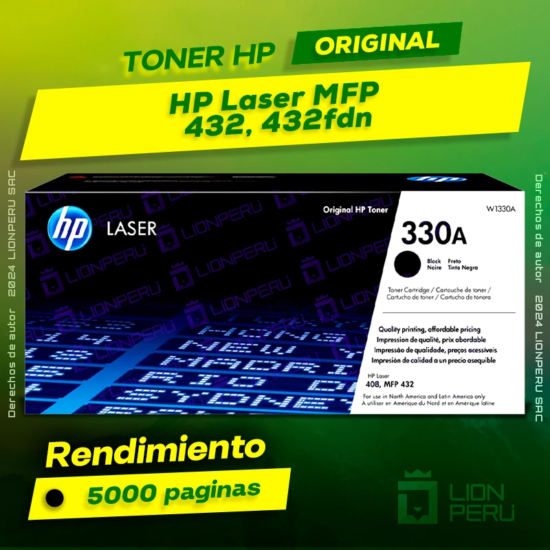 Toner HP MFP 432, 432fdn Laser Cartucho Original