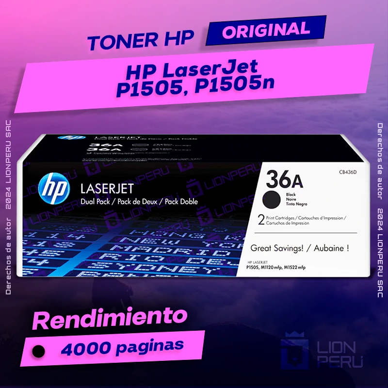 Toner HP P1505, P1505n LaserJet Cartucho Original