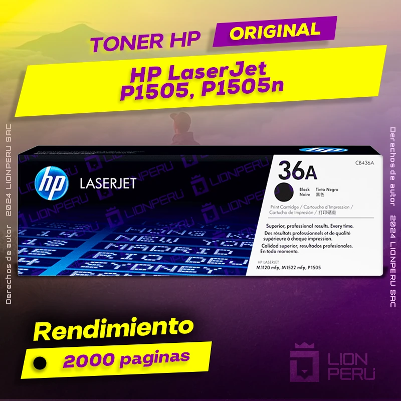 Toner HP P1505, P1505n LaserJet Cartucho Original