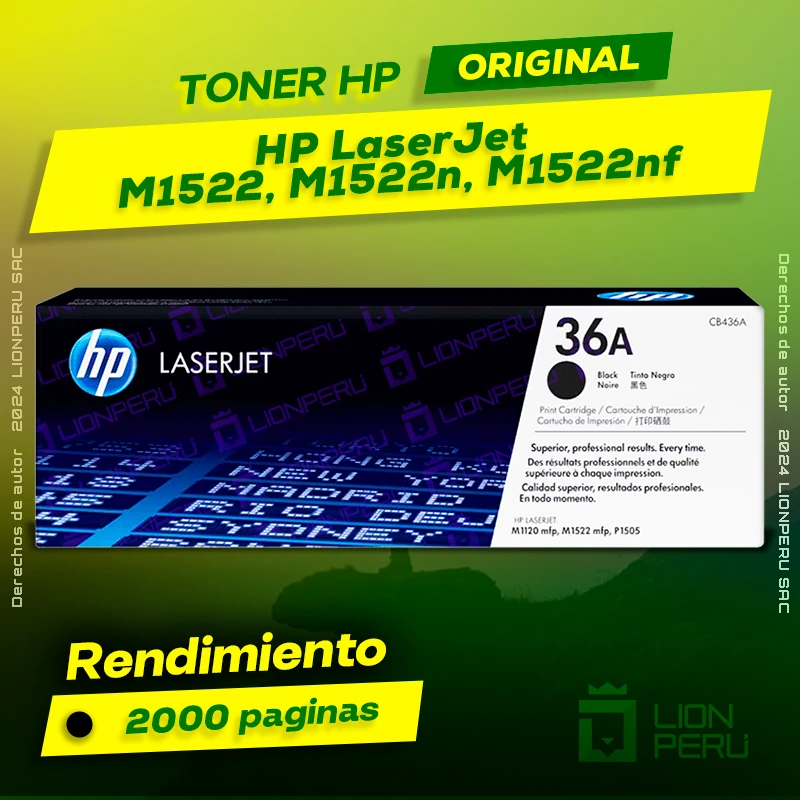 Toner HP M1522, M1522n, M1522nf LaserJet Original