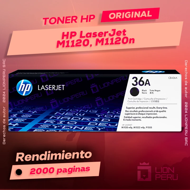 Toner HP M1120, M1120n LaserJet Cartucho Original