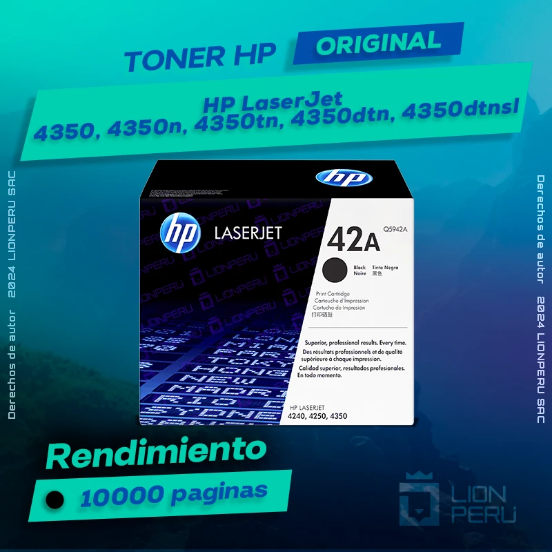 Toner HP LaserJet 4350, 4350n, 4350tn, 4350dtn, 4350dtnsl