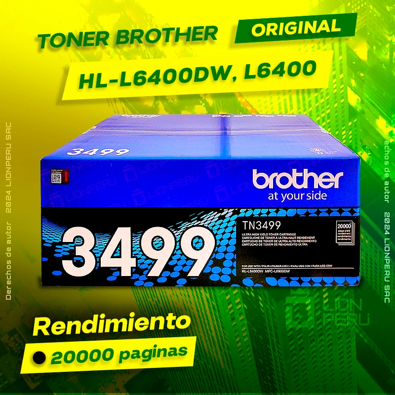 Toner Brother HL-L6400dw, HL-L6400 Laser Extra Alta Capacidad