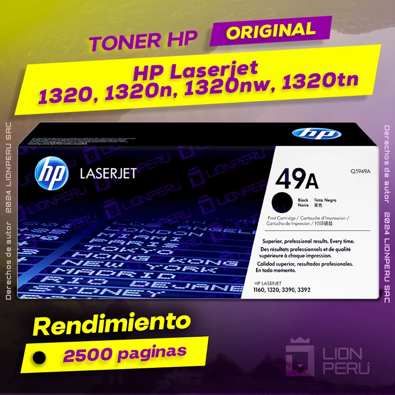 Toner HP 1320, 1320n, 1320nw, 1320tn Laserjet