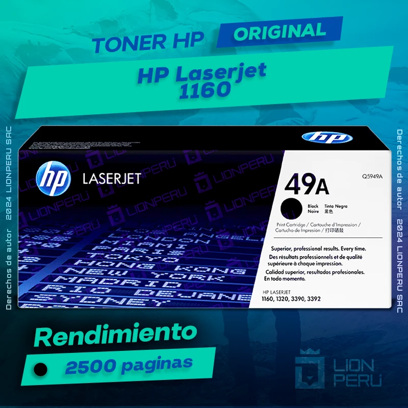 Toner HP MFP 1160 Laserjet Cartucho Original