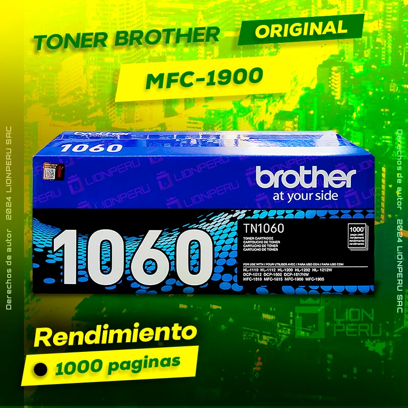 Toner Brother MFC 1900, MFC-1900 cartucho Laser Original  negro, ofrece un rendimiento de Calidad a un super Precio, consigue el tuyo… ¡¡YA!!
