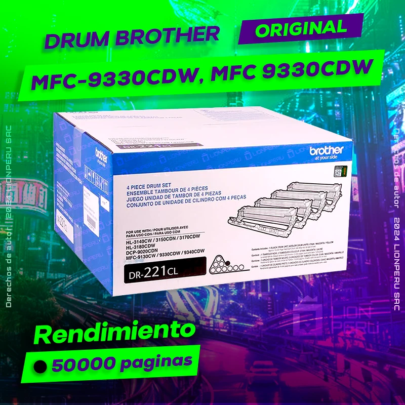 Drum Brother MFC-9330CDW, MFC 9330CDW Tambor Unit Original, ofrece un rendimiento de Calidad a un super Precio, ingresa y consigue el tuyo… ¡¡YA!!