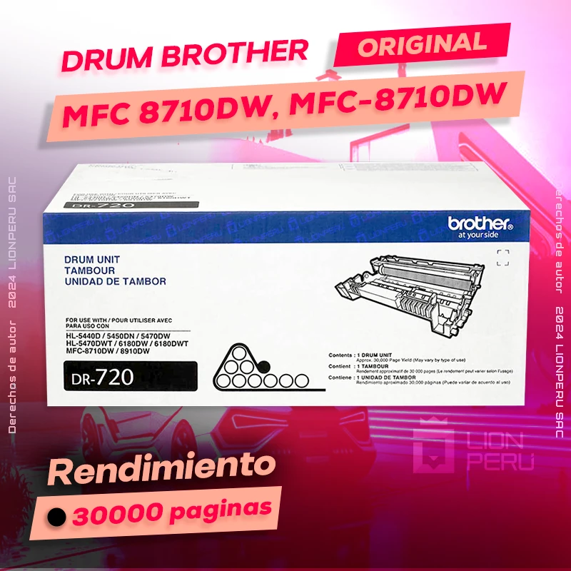 Drum Brother MFC 8710DW, MFC-8710DW Tambor Unit Original, ofrece un rendimiento de Calidad a un super Precio, ingresa y consigue el tuyo… ¡¡YA!!