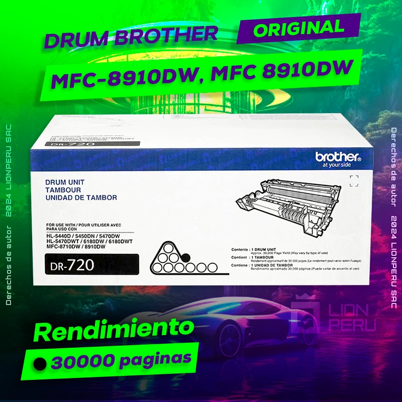 Drum Brother MFC-8910DW, MFC 8910DW Tambor Unit Original, ofrece un rendimiento de Calidad a un super Precio, ingresa y consigue el tuyo… ¡¡YA!!