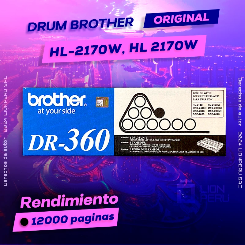 Drum Brother HL-2170W, HL 2170W Tambor Unit Original, ofrece un rendimiento de Calidad a un super Precio, ingresa y consigue el tuyo… ¡¡YA!!