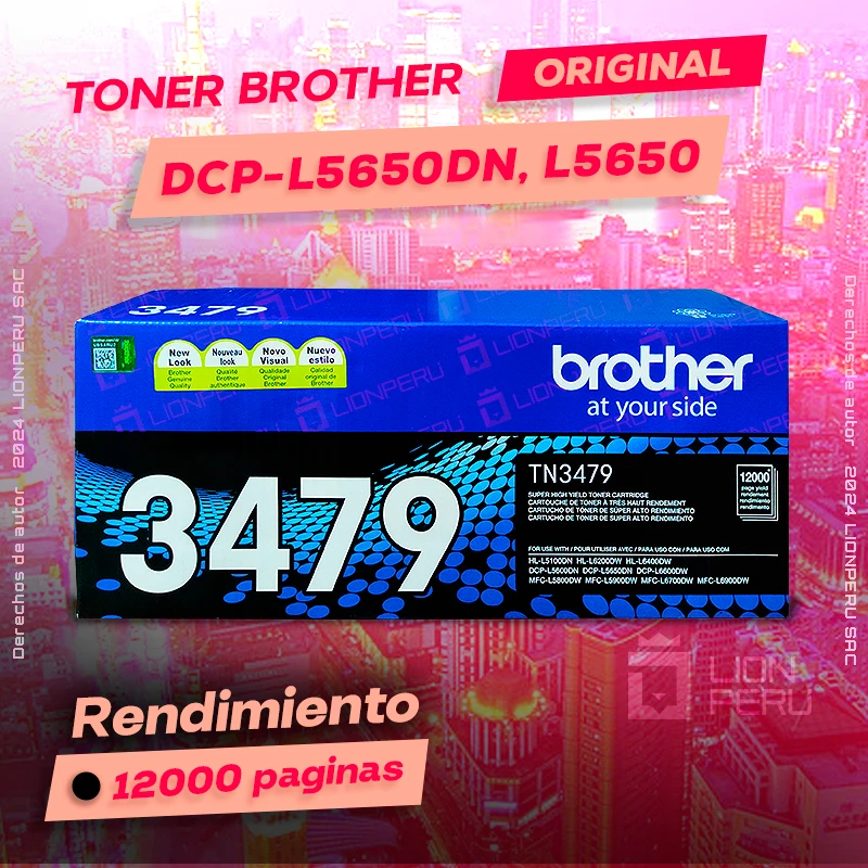 Toner Brother DCP L5650dn, L5650 Laser Alta Capacidad
