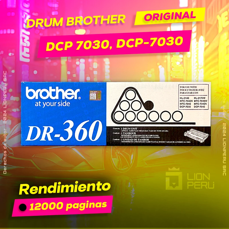 Drum Brother DCP 7030, DCP-7030 Tambor Unit Original, ofrece un rendimiento de Calidad a un super Precio, ingresa y consigue el tuyo… ¡¡YA!!