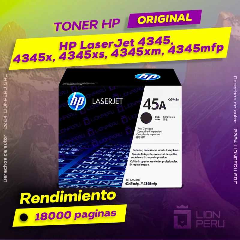 Toner HP 4345, 4345x, 4345xs, 4345xm, 4345mfp LaserJet
