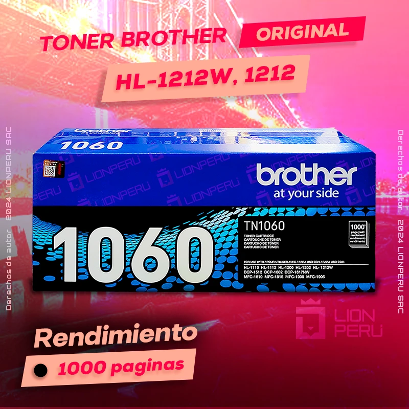 Toner Brother HL 1212W, HL-1212W original cartucho Laser Original negro, ofrece un rendimiento de Calidad a un super Precio, consigue el tuyo… ¡¡YA!!