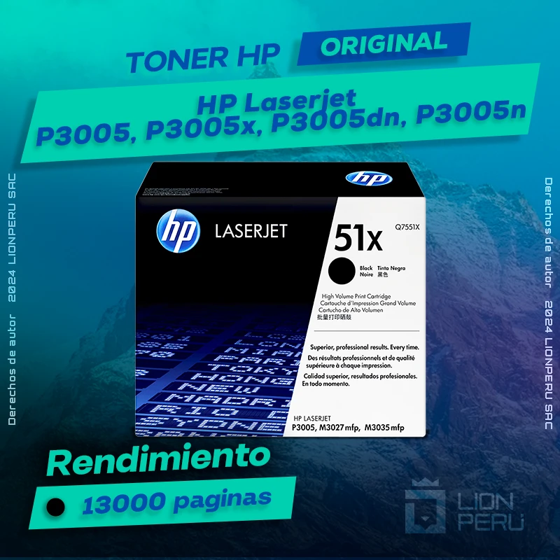 Toner HP P3005, P3005x, P3005dn, P3005n Laserjet