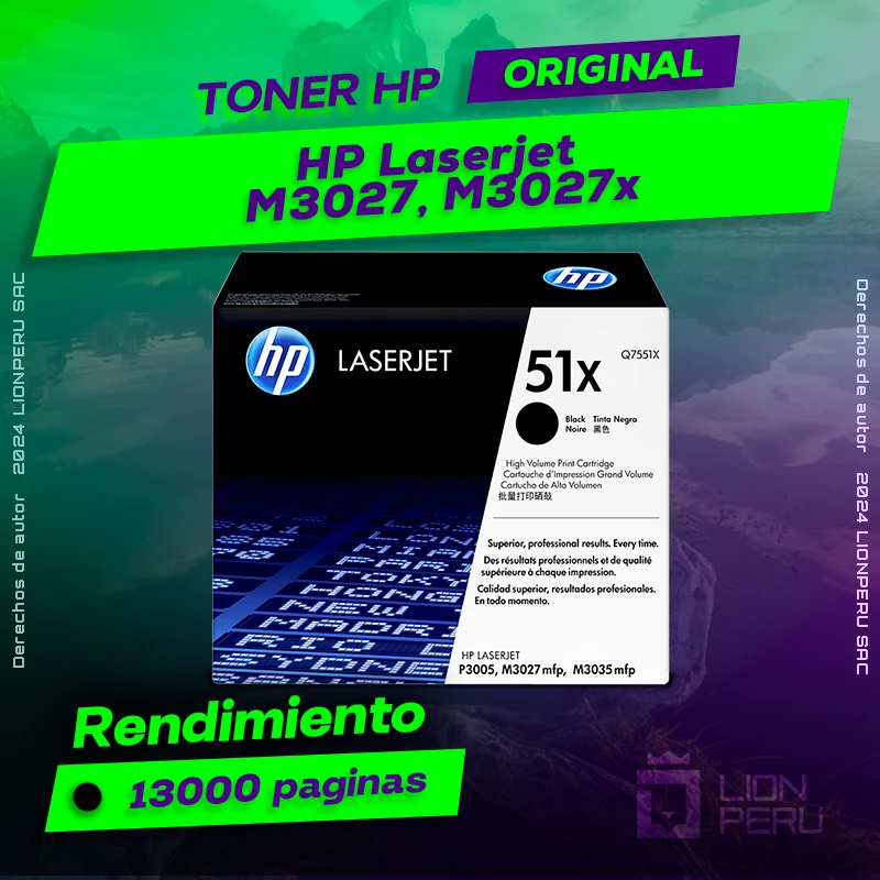 Toner HP M3027, M3027x Laserjet Cartucho Original
