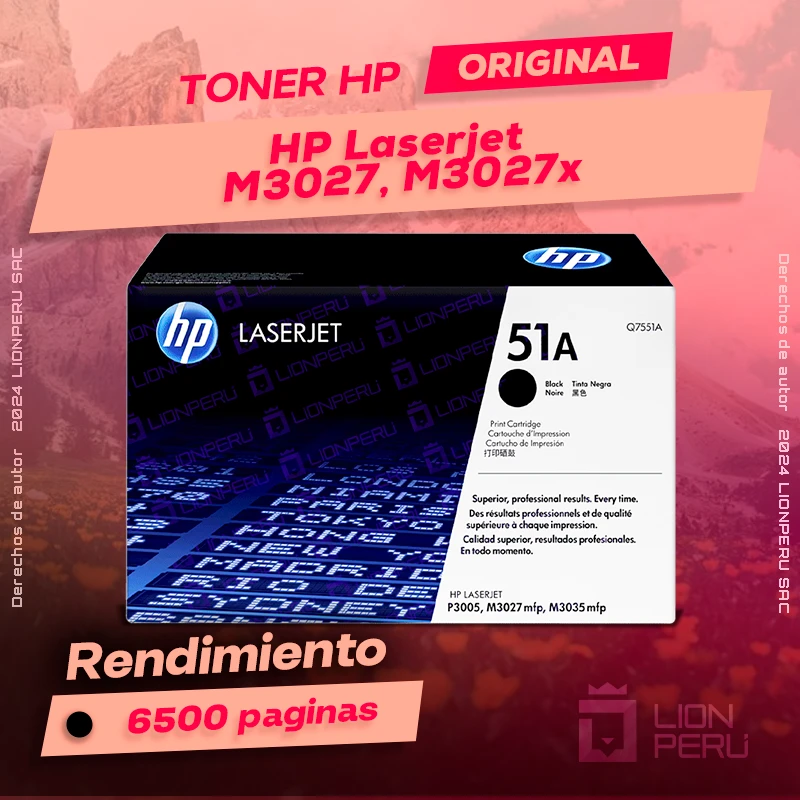Toner HP M3027, M3027x Laserjet Cartucho Original