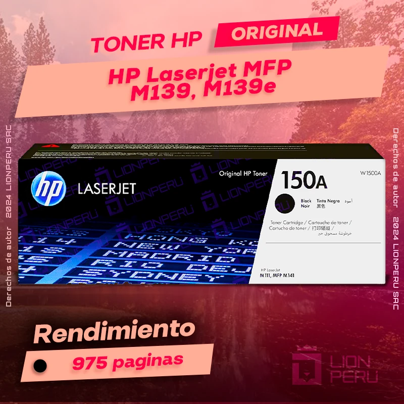 Toner HP MFP M139, M139e Laserjet Cartucho Original