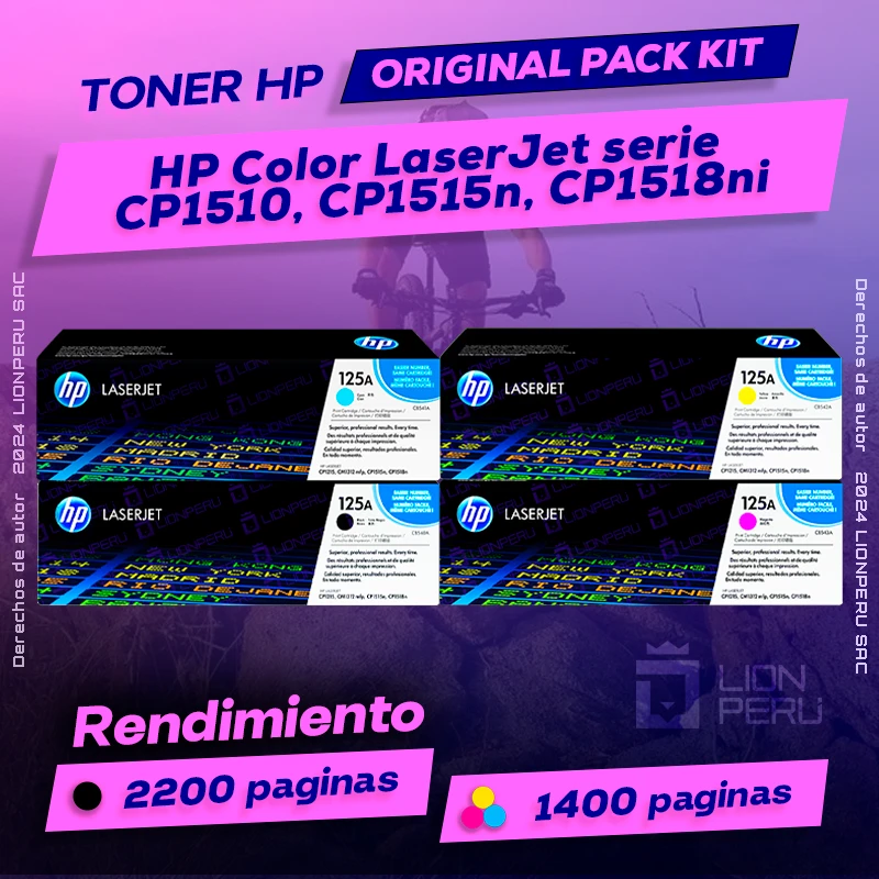 Toner HP serie CP1510, CP1515n, CP1518ni Color LaserJet