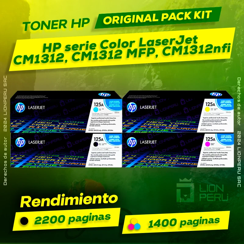 Toner HP serie CM1312, CM1312 MFP, CM1312nfi Color LaserJet