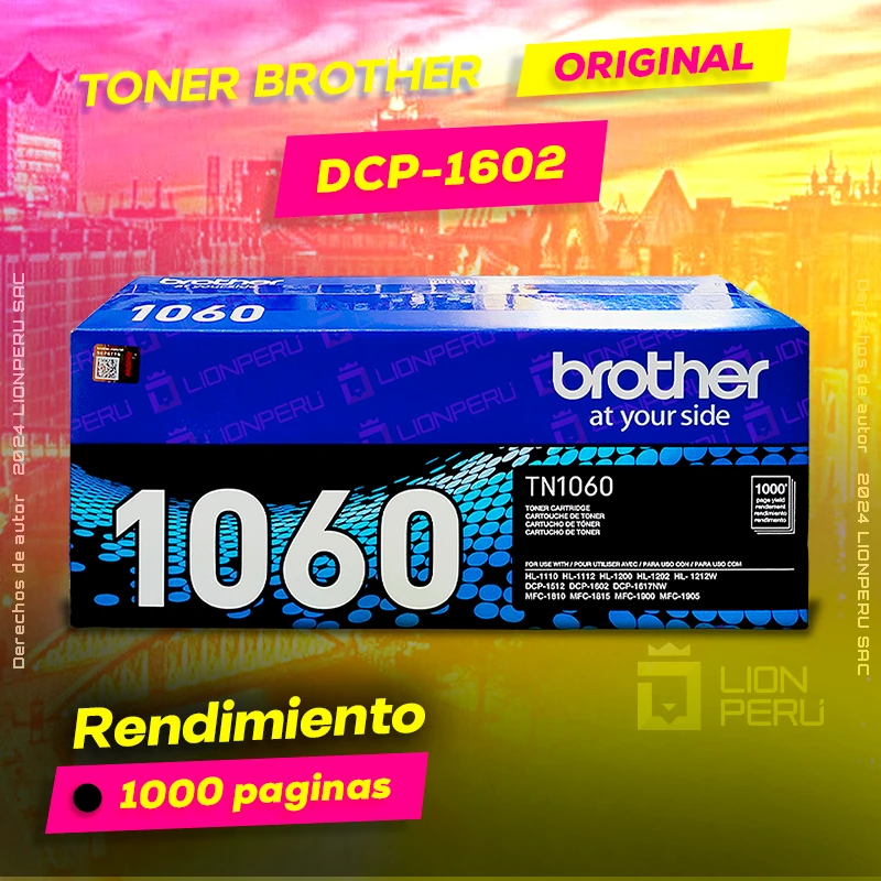 Toner Brother DCP 1602, DCP-1602 original cartucho Laser Original negro, ofrece un rendimiento de Calidad a un super Precio, consigue el tuyo… ¡¡YA!!